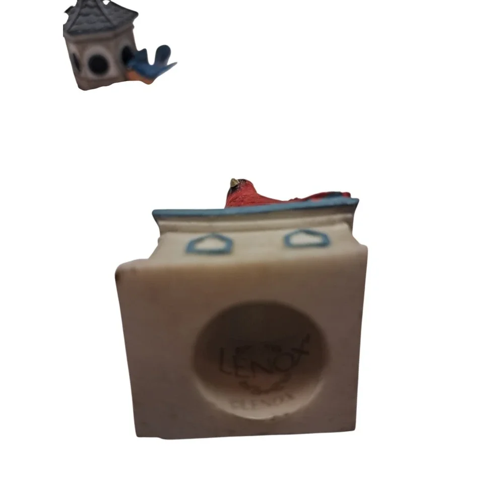 Lenox Garden Birdhouse Thimble Cardinal‎ / Downy Woodpecker / Eastern Bluebird